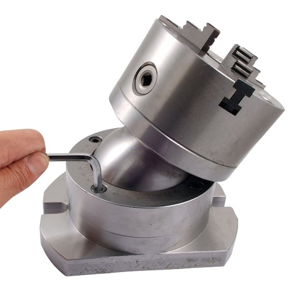 H & H Industrial Products Vertex 5" 3-Jaw 360 Degree Rotary Chuck - 3900-2350