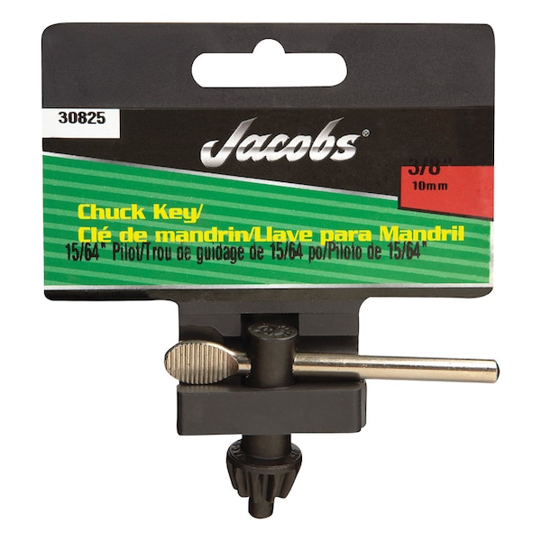 Jacobs Jacobs 3/8 in. X 15/64 in. K30 Chuck Key T-Handle Steel 1 pc - 30825