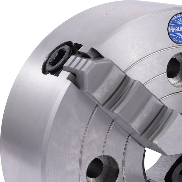 H & H Industrial Products Harlingen 8" 4-Jaw Independent Lathe Chuck Plain Back - 9713-1105
