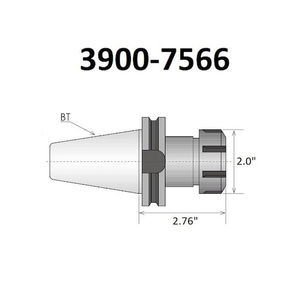Hhip ER-32 BT30 Spring Collet Chuck - 3900-7566