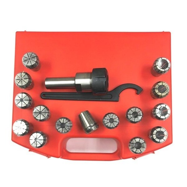Hhip ER-25 3/4 X 2 1/2" Straight Shank Spring Collet Chuck Set - 3900-2573