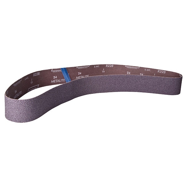 Norton Abrasives Sanding Belt, Recubierto, Óxido de Aluminio, 40 Granos, Extra Grueso, R228 Metalite - 78072722180