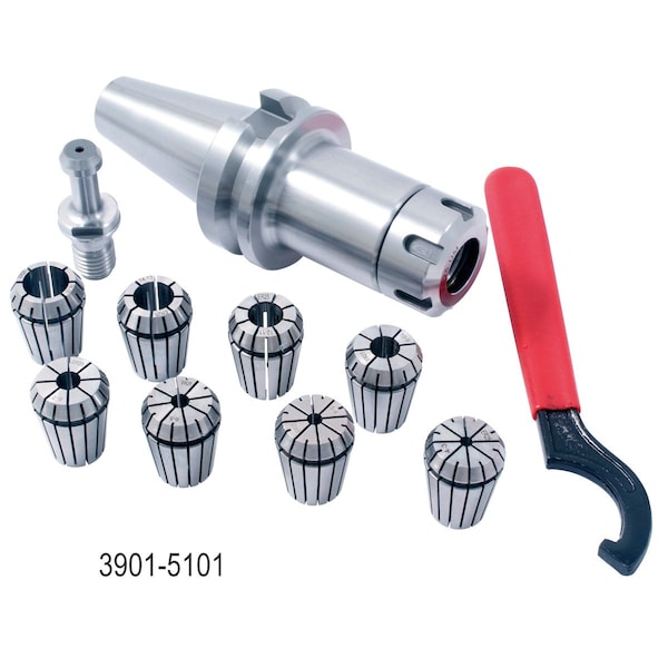 Hhip BT-40 ER-25 10 Piece Collet & Chuck Set - 3901-5101