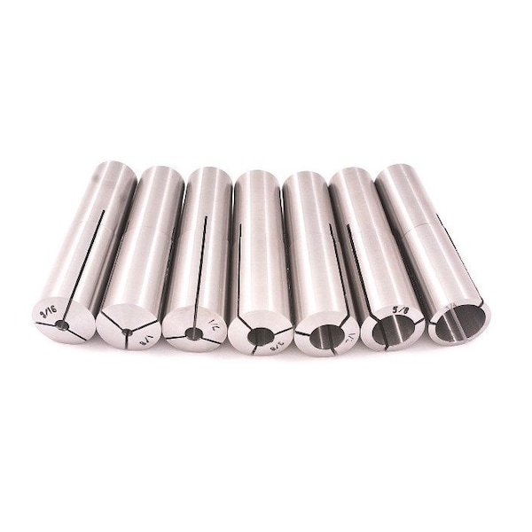 Hhip 7 Piece MT3 1/8-3/4" X 8ths & 3/16" Round Collet Set - 3900-0893