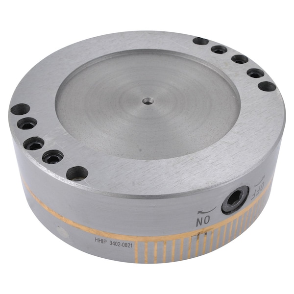 H & H Industrial Products 6" Standard Pole Round Magnetic Chuck - 3402-0821