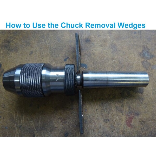 Hhip 5/8 in. JT3 Drill Chuck With Key, MT3 Arbor & JT3 Chuck Wedges - 9999-0024