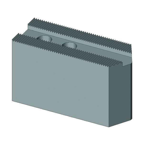 Abbott Workholding Soft Top Jaw Set, Aluminum, 12mm, PK3 - HOW12MA8A