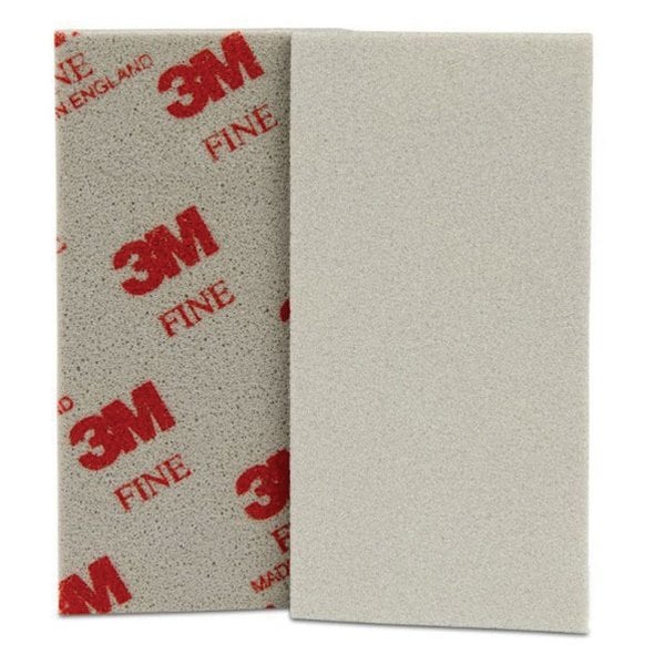 3M Esponja Suave de Lijado de Alto Rendimiento, 03088, 5-1/2 pulgadas x 2-3/4 pulgadas, 2 piezas - 7010328062