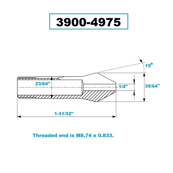 H & H Industrial Products W10 Collet 1/4" - 3900-4975