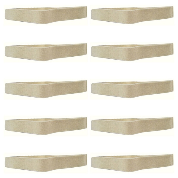 Correa de pulido de fieltro de 1-1/2 pulgadas x 30 pulgadas de Specialty Diamond - Metabo 626323000, paquete de 10 - HPGFB-10