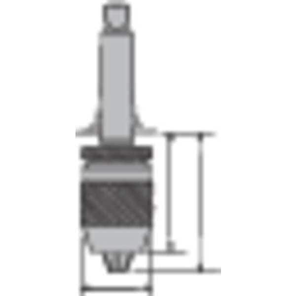 Albrecht Keyless Drill Chuck 1/2" Cap., R8 Mount Size, Steel - 73040