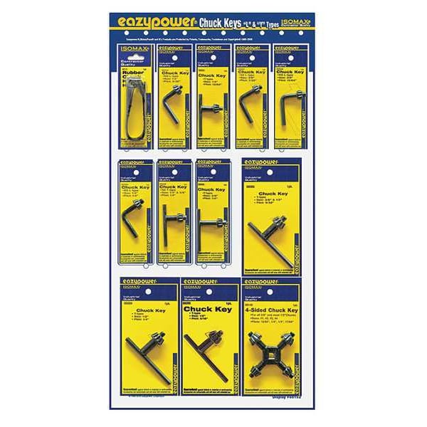 Eazypower Chuck Key Display, 1/4 in, 1/2 in, 3/8 in - 88152-1