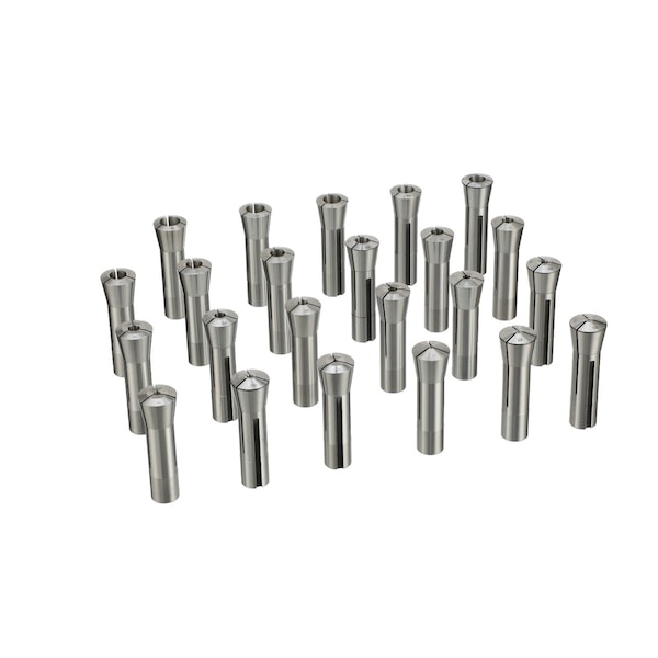 Hhip 1/16-3/4" By 32Nds 23 Piece R8 Collet Set - 3900-0009