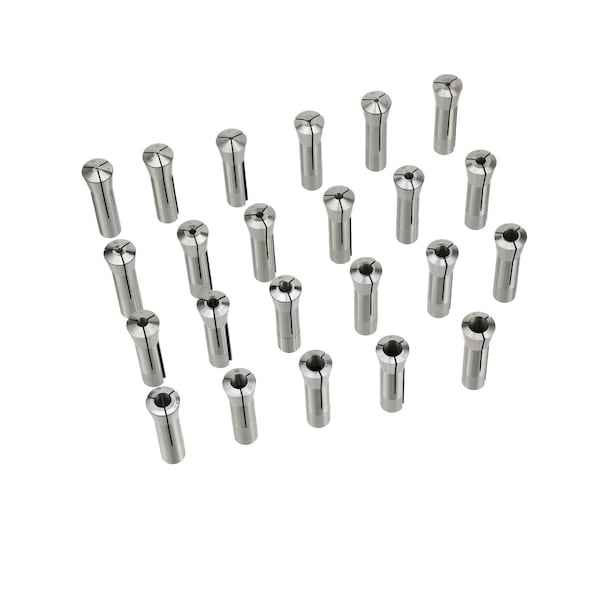 Hhip 1/16-3/4" By 32Nds 23 Piece R8 Collet Set - 3900-0009