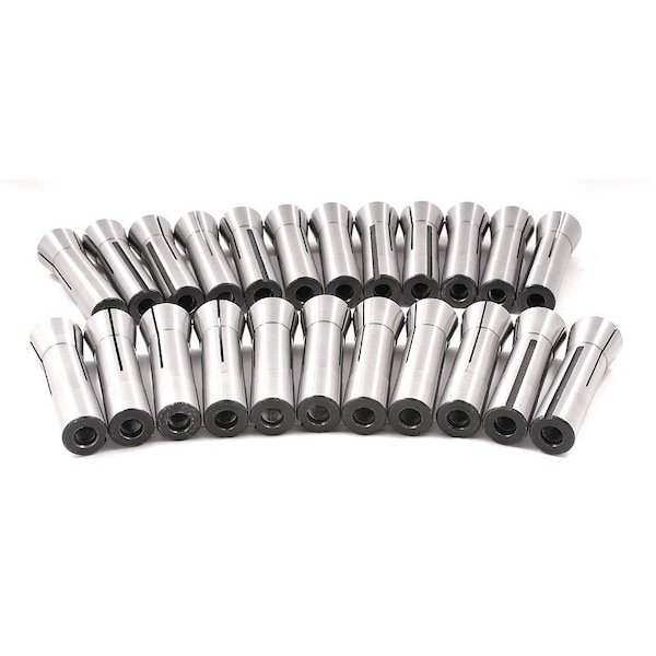Hhip 1/16-3/4" By 32Nds 23 Piece R8 Collet Set - 3900-0009