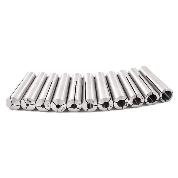 Hhip 1/8~3/4" By16ths 11 Piece B&S Style #9 Collet Set - 3900-0985