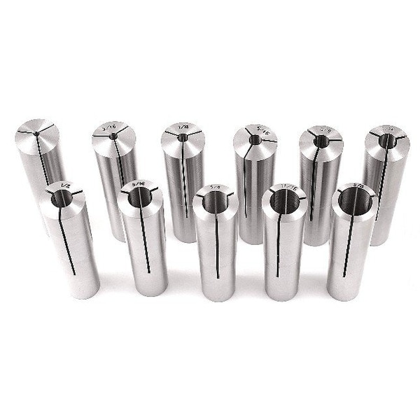Hhip 1/8~3/4" By16ths 11 Piece B&S Style #9 Collet Set - 3900-0985
