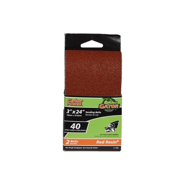 Gator Finishing 2PK 3x24 40G SandBelt - 3158

Acabado Gator 2Paq 3x24 40G SandBelt - 3158
