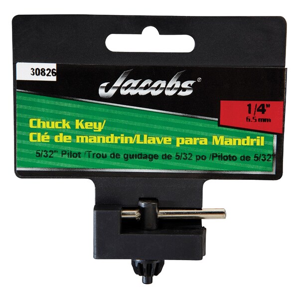 Jacobs Jacobs 1/4 in. X 5/32 in. Chuck Key T-Handle Steel 1 pc - 30826