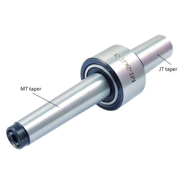 H & H Industrial Products MT2 To JT3 Rotatng Tailstock Chuck Adapter - 3906-4925