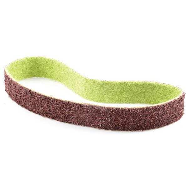 Banda de lija Arc Abrasives, 37" W, 75" L, Acondicionamiento de superficie, Óxido de aluminio, Medio, Z-Web, Granate - 64370752