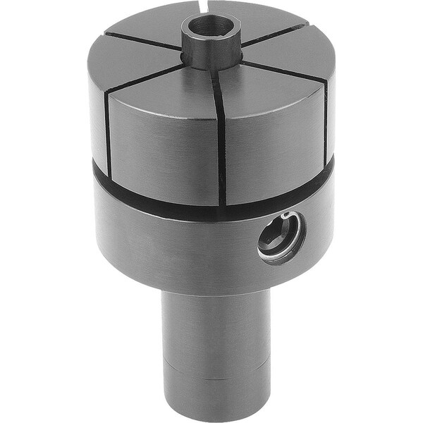 Kipp Mandrel Collet W Lateral Clamping, Form:B, Structural Steel Blk Oxidized, Comp:Carbon Steel Tempered - K0643.218053