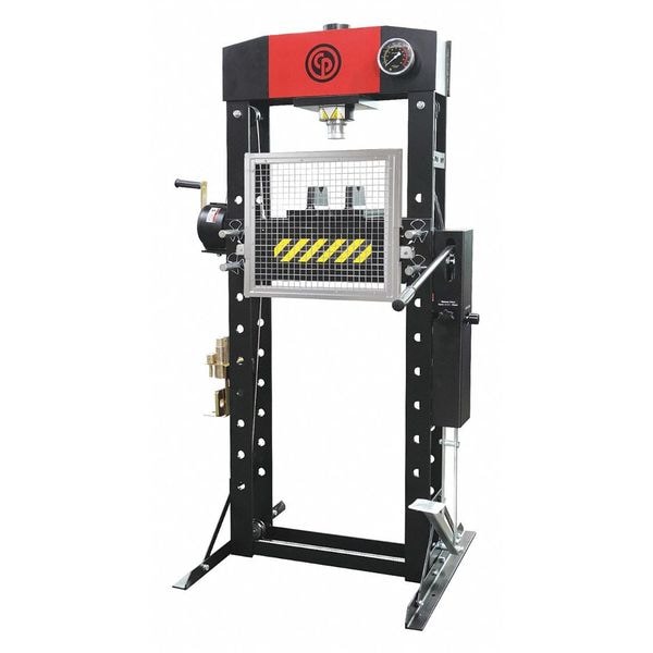Chicago Pneumatic Air Pump Workshop Press, 30 Ton (30T), High Capacity, Durable, Robust Steel Frame - CP86301