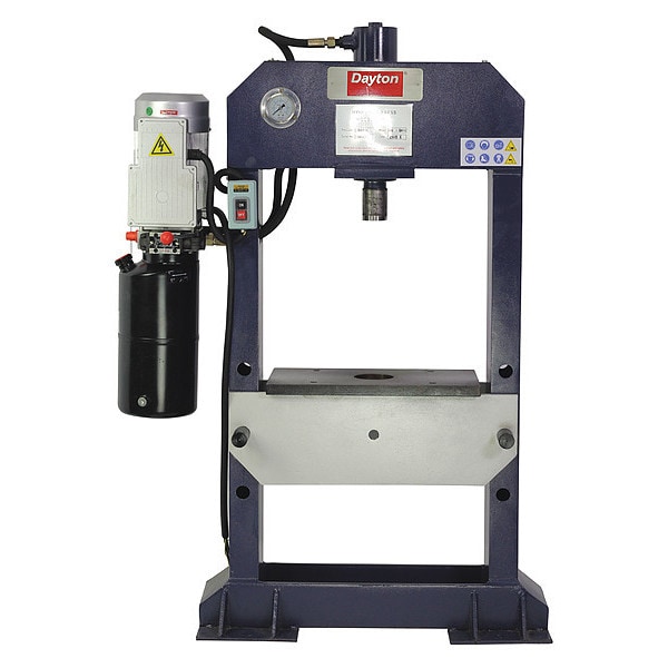 Palmgren Hydraulic Press, Electric, Overall 80" H - 467L08