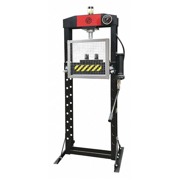 Chicago Pneumatic Air Pump Workshop Press, 20 Ton (20T), High Capacity, Durable, Robust Steel Frame - CP86201