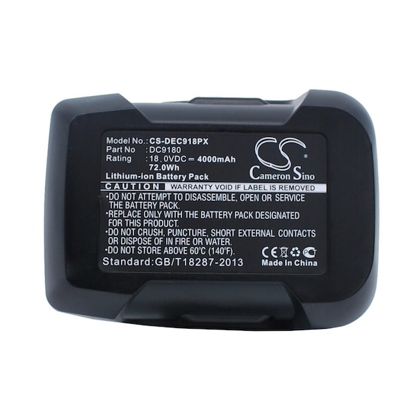 Bsc Preferred Dewalt DCD925 DCD925B2 DCD925KA DCD925N 4000mAh Power Tool Replacement Battery - CS-DEC918PX