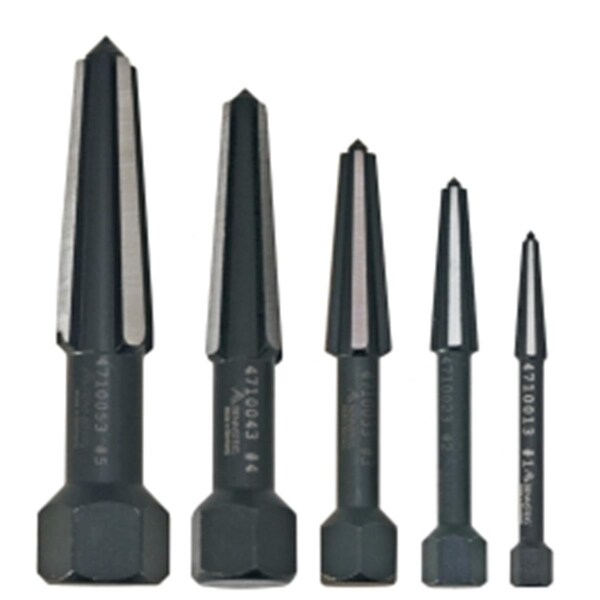 Dendesigns 9R 471 900 3 Rennsteig Double Edge Screw Extractor Set - 5 Piece - DE325992