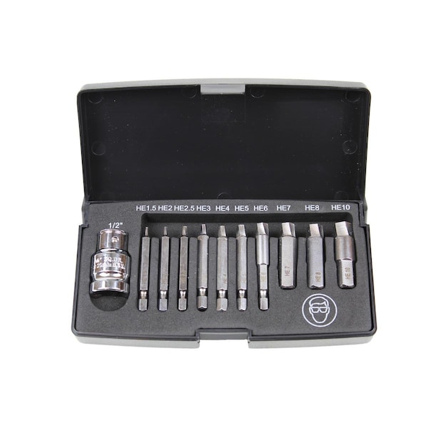 K-Tool International K Tool International Damaged Hex Screw Extractor Set - 11 Piece - KT304386