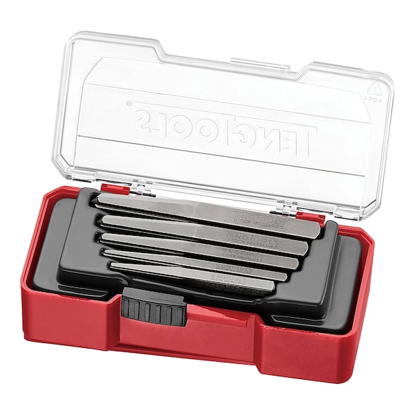 Teng Tools 5 Piece Damaged / Stripped Screw Extractor Remover Set With Hardness Hrc50-52 - TJSE05S