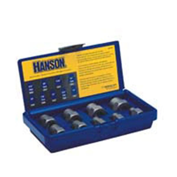 Irwin Hanson 9 Pieces Sae Bolt Extractor Set 1/4 in. -3/4 in. - HA99257