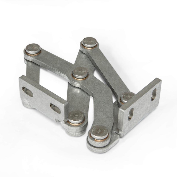 J.W. Winco Gn7233-Ni-60-R-Mt Multiple-Joint Hinge - 7233-NI-60-R-MT