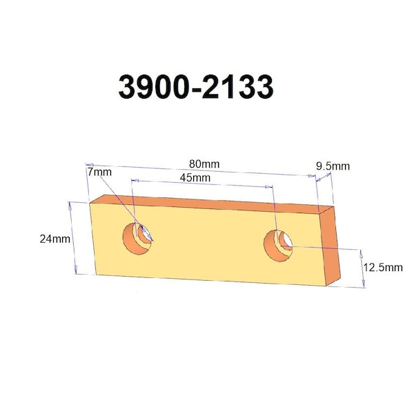 Hhip Spare Jaws For 3" #3900-2104 Milling Vise - 3900-2133