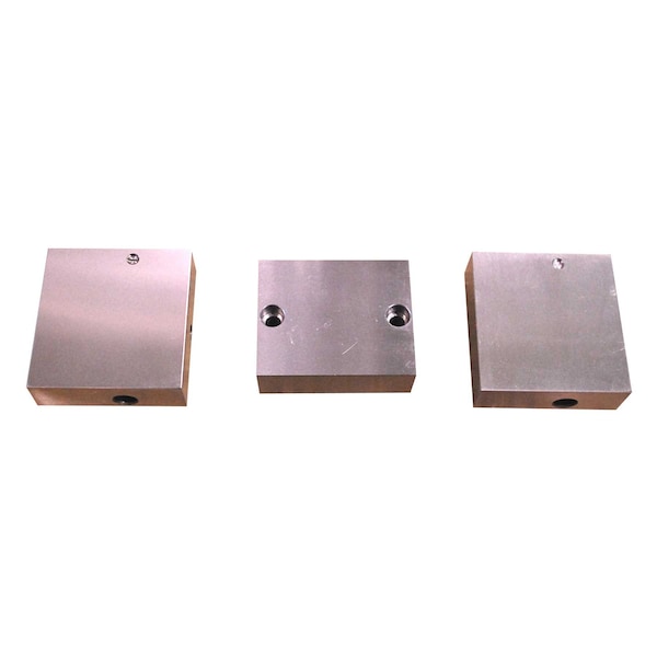 Gs Tooling 6" Steel Jaw Set For The TLD-60G/HV Double Clamp Vise - 382605