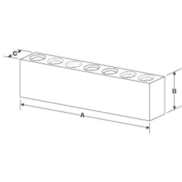 Mitee-Bite Products Steel Vise Jaw Set, No Mount Hole, 8in, PK2 - 33168