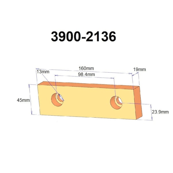 Hhip Spare Jaws For 6" #3900-2103 Milling Vise - 3900-2136
