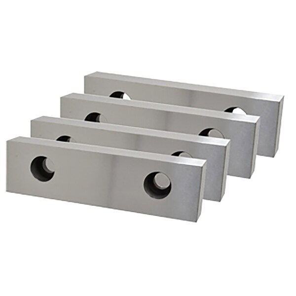 Gs Tooling 6" Steel Jaw Set For The TLD-60G/HV Double Clamp Vise - 382617