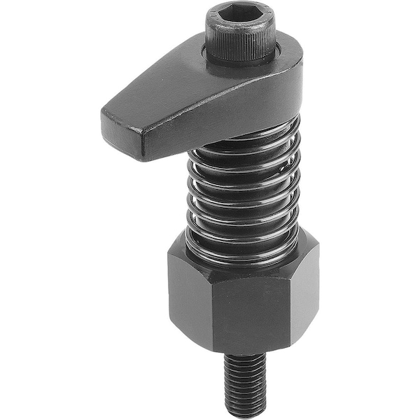 Kipp Hook Clamp W. Collar D1=M16, R=40, H=50-65 - K0015.16040