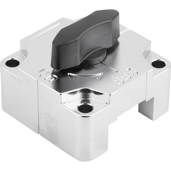 Kipp Sliding Clamp Square 50X40 Zinc, Black, Comp:Thermoplastic - K1072.32121
