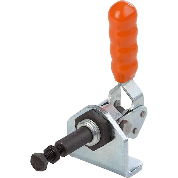 Kipp Push-Pull Clamp, With Mounting Bracket Standard, F2=4000, Steel Galvanized, Comp: Plastic, Orange - K0085.0400