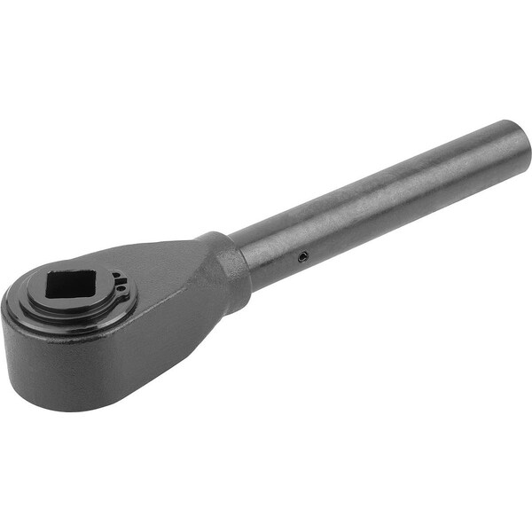 Kipp Clamp Size:4, A=300, Form:0°, Carbon Steel Black Oxidized, Comp:Free-Cutting Steel - K0128.524