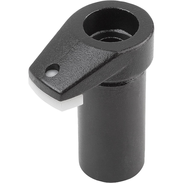 Kipp Hook Clamp With Protective Insert, Form:A Carbon Steel, Comp:Polyacetal, D=16 - K0012.206