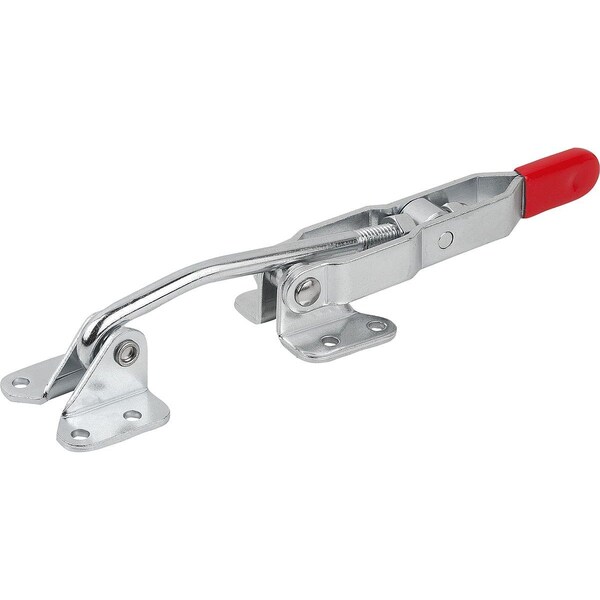 Kipp Hook Clamp L=212 Steel, With Fixed Jaw, Comp:Red - K1270.02500