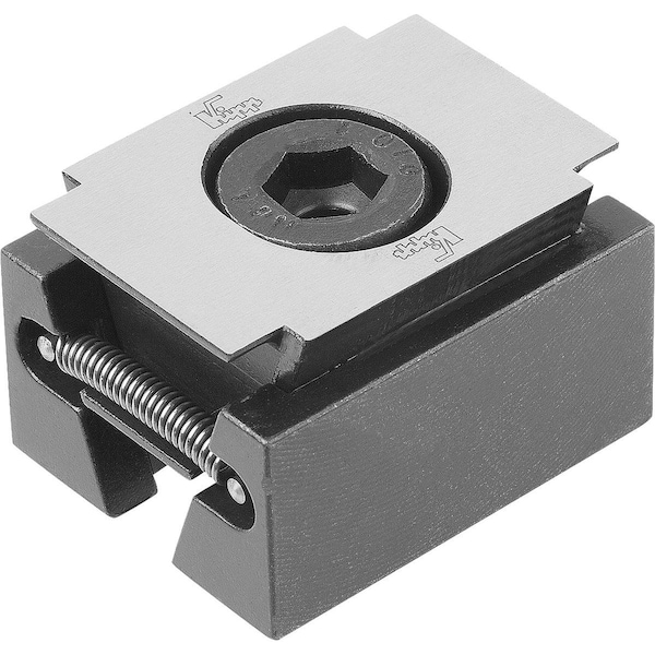 Kipp Wedge Clamp Wide, Smooth B=48, Carbon Steel Black Hardened - K0039.1216