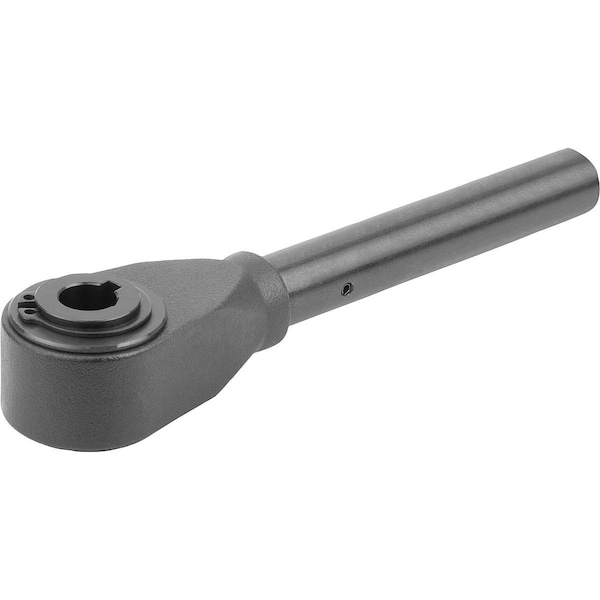 Kipp Clamp Size:4, A=300, Form:0°, Carbon Steel Black Oxidized, Comp:Free-Cutting Steel - K0128.427