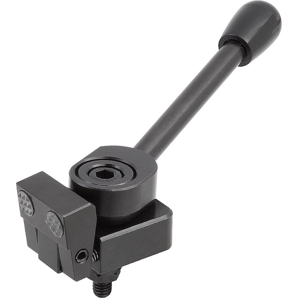 Kipp Side Clamp Left A=38, 5 25X24, Form:B Steel - K0035.006030
