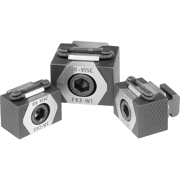 Kipp Wedge Clamp Double, Serrated, B=41 For T-Slot G=14, Tool Steel Hardened, Black Oxide - K0042.1214